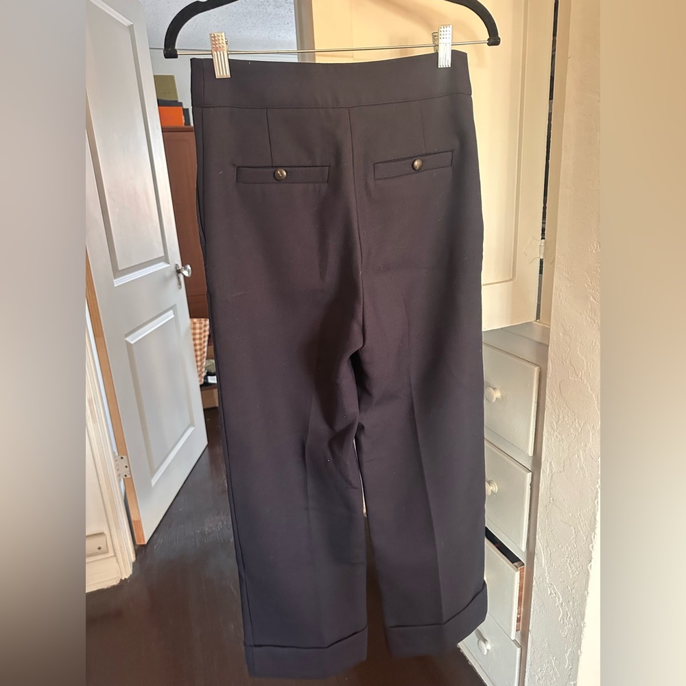 Sézane Damon Trousers in Navy - Picture 7 of 8